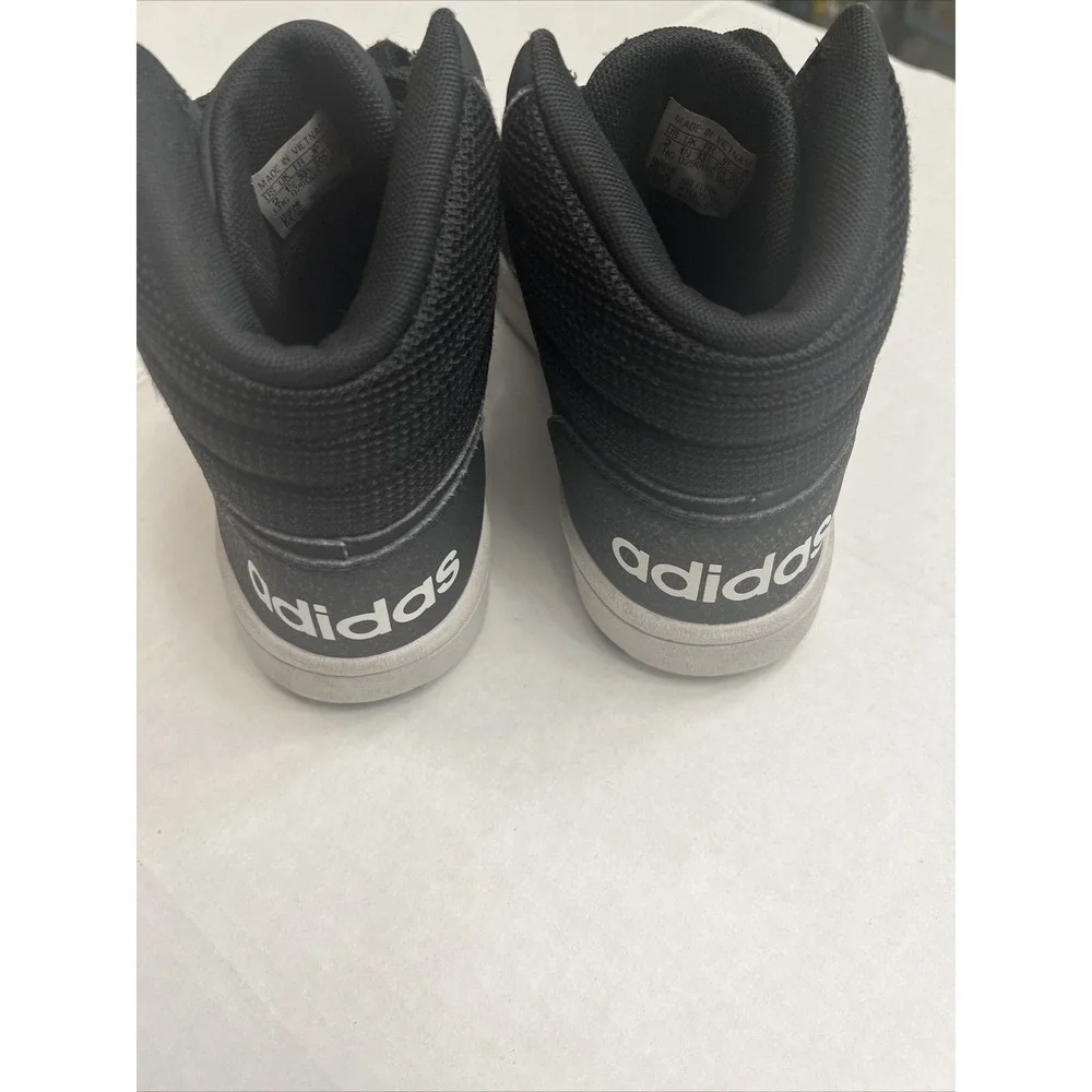 Adidas Kids Hoops 2 FY6468 Black Running Shoes Sneakers Size 2 US Basketball Mid